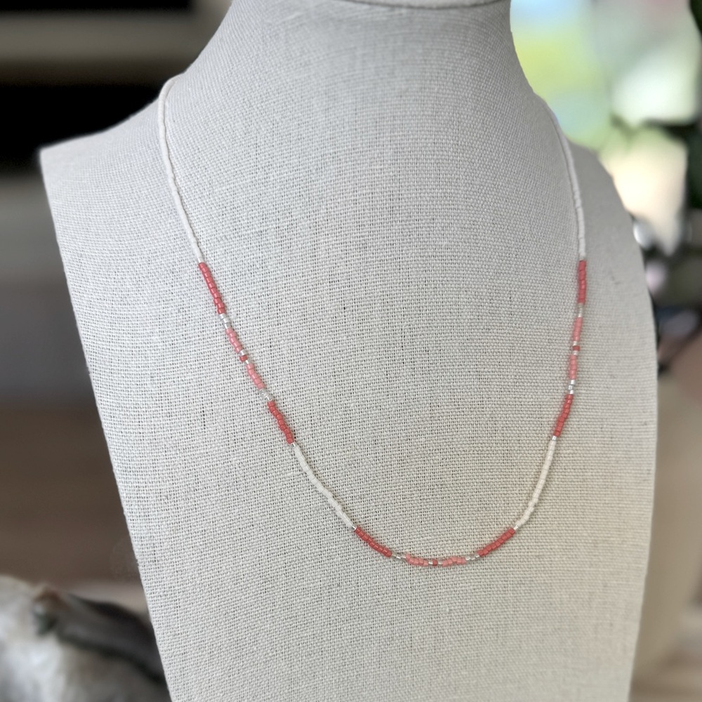 Handmade Miyuki Delica Seed Bead Necklace